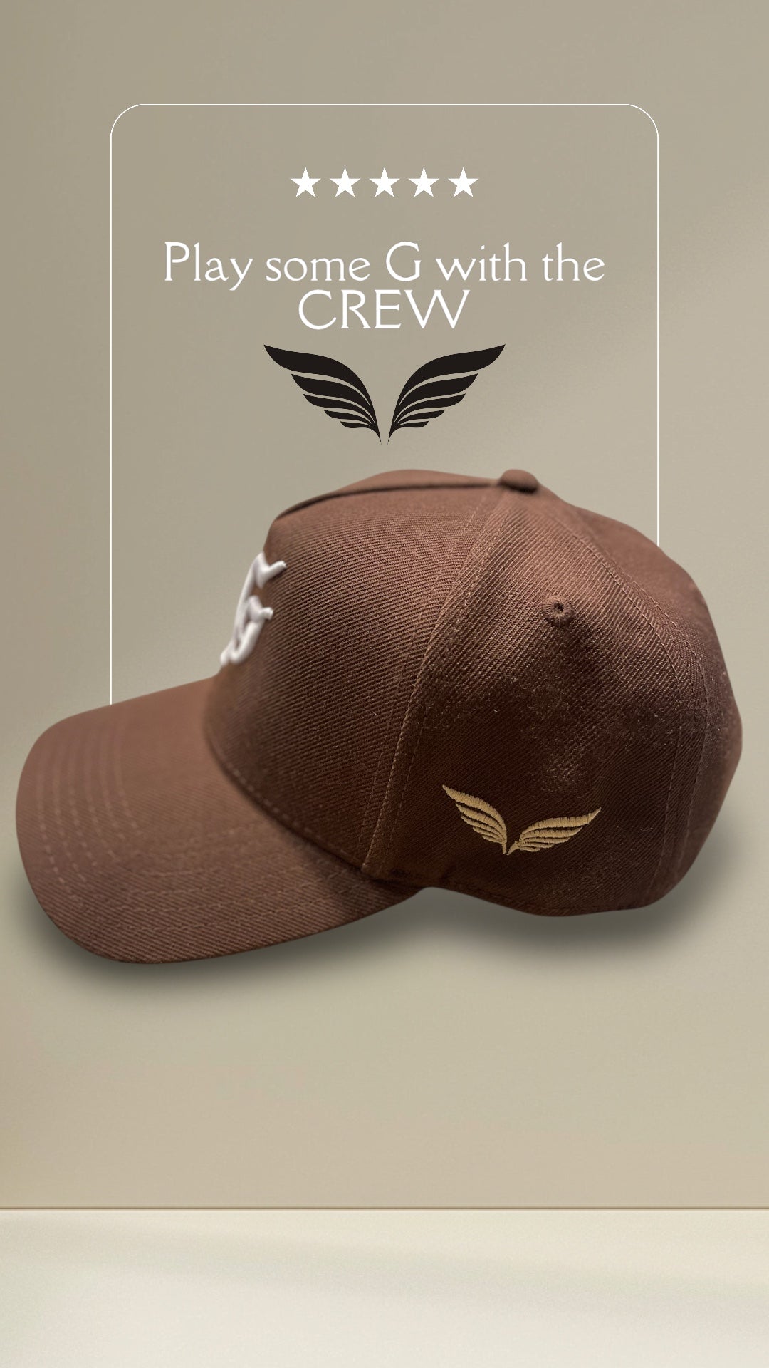 GCREW Brown G 5 Panel