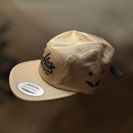 Tan Jockey Buckle Hat