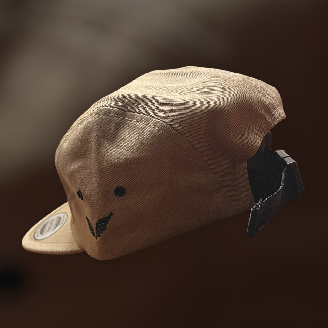 Tan Jockey Buckle Hat