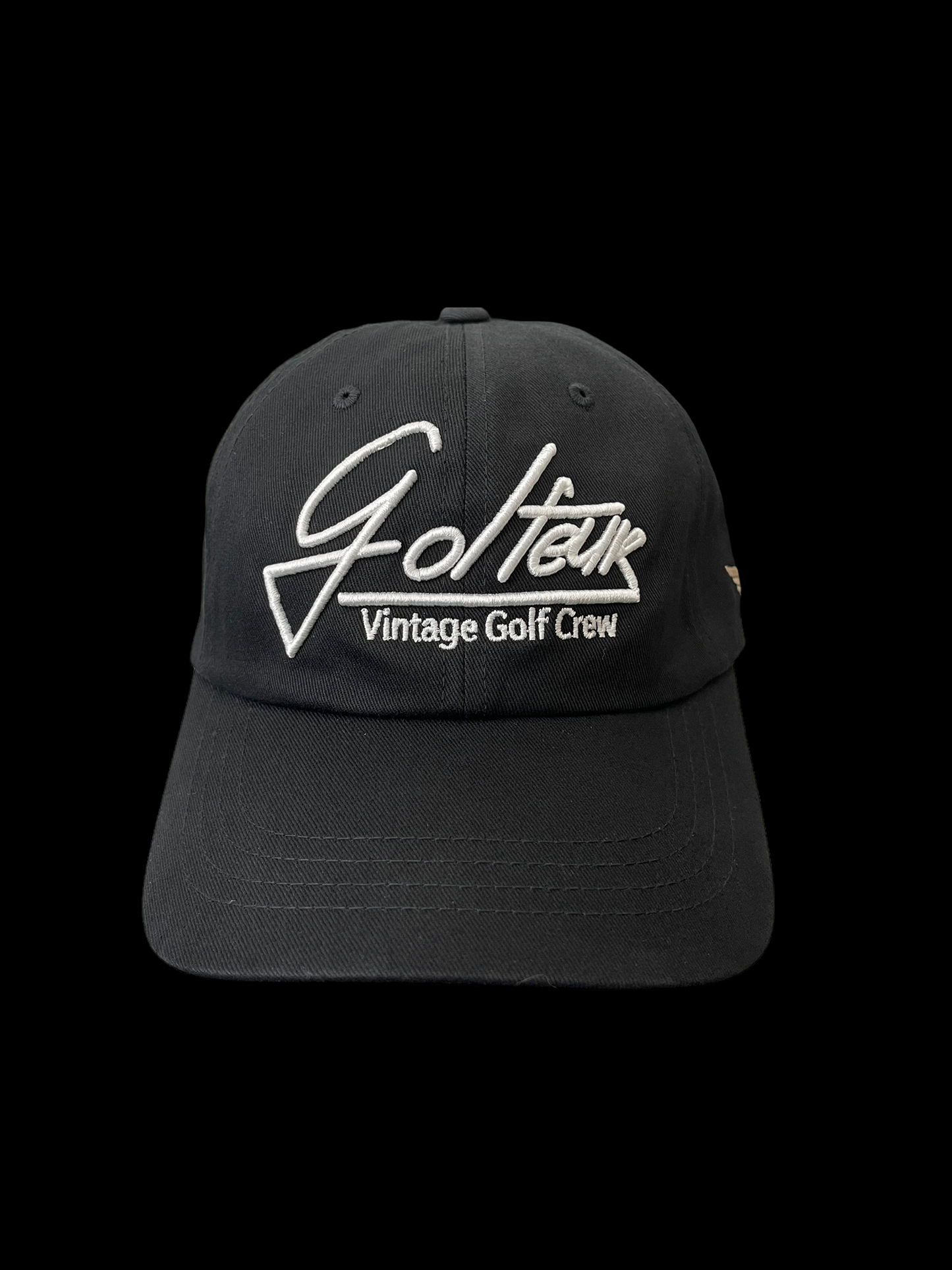 Black Dad Hat Golfeur White Logo