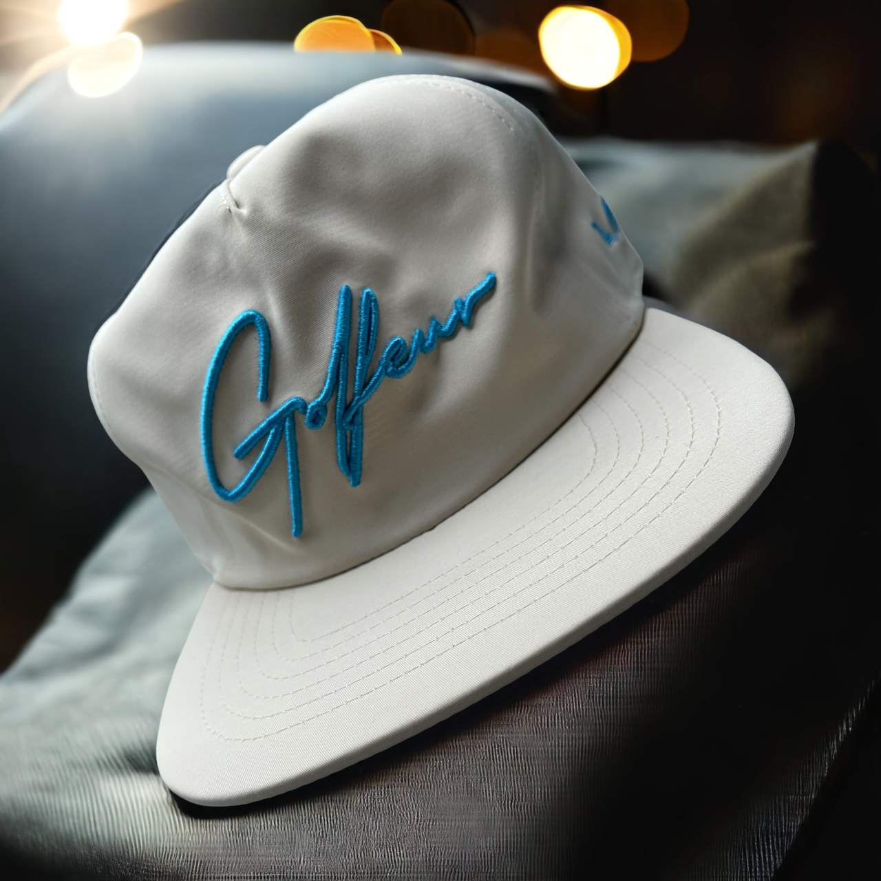 Golfeur Signature Off White & Baby Blue